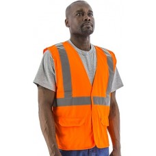 Self Extinguishing High Visibility Vest, ANSI 2